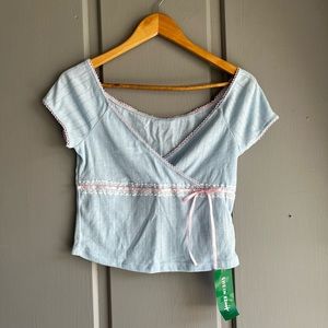 💜5/$25 NWT Baby Blue Baby Tee